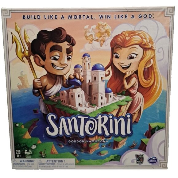 Spin Master 2016 SANTORINI Strategy Based Board Game Ages 8+ COMPLETE Family Fun - Picture 1 of 13